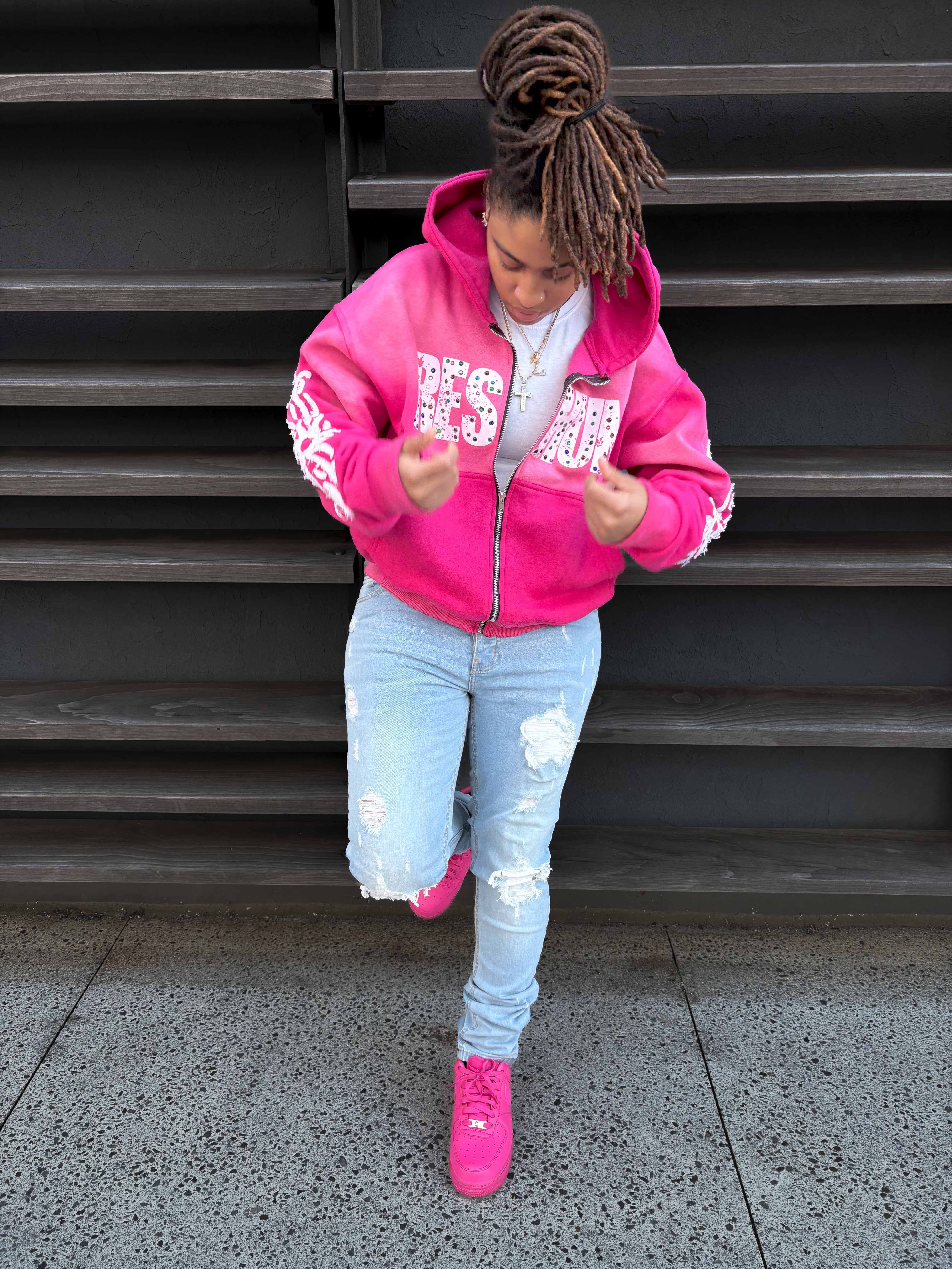 Pink Gemstone Jacket